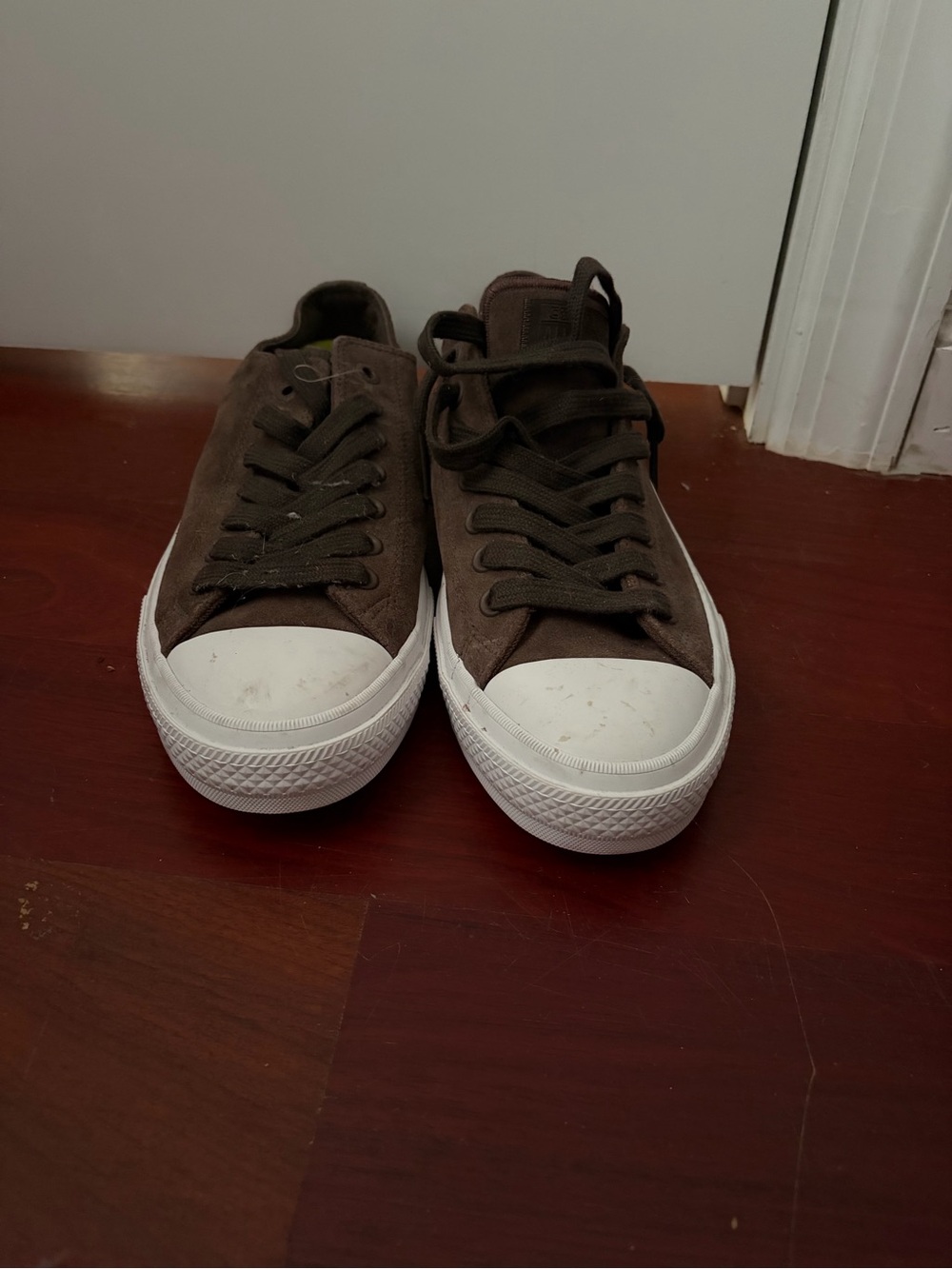 Converse Low-Top Canvas Sneakers - Brown with White Toe